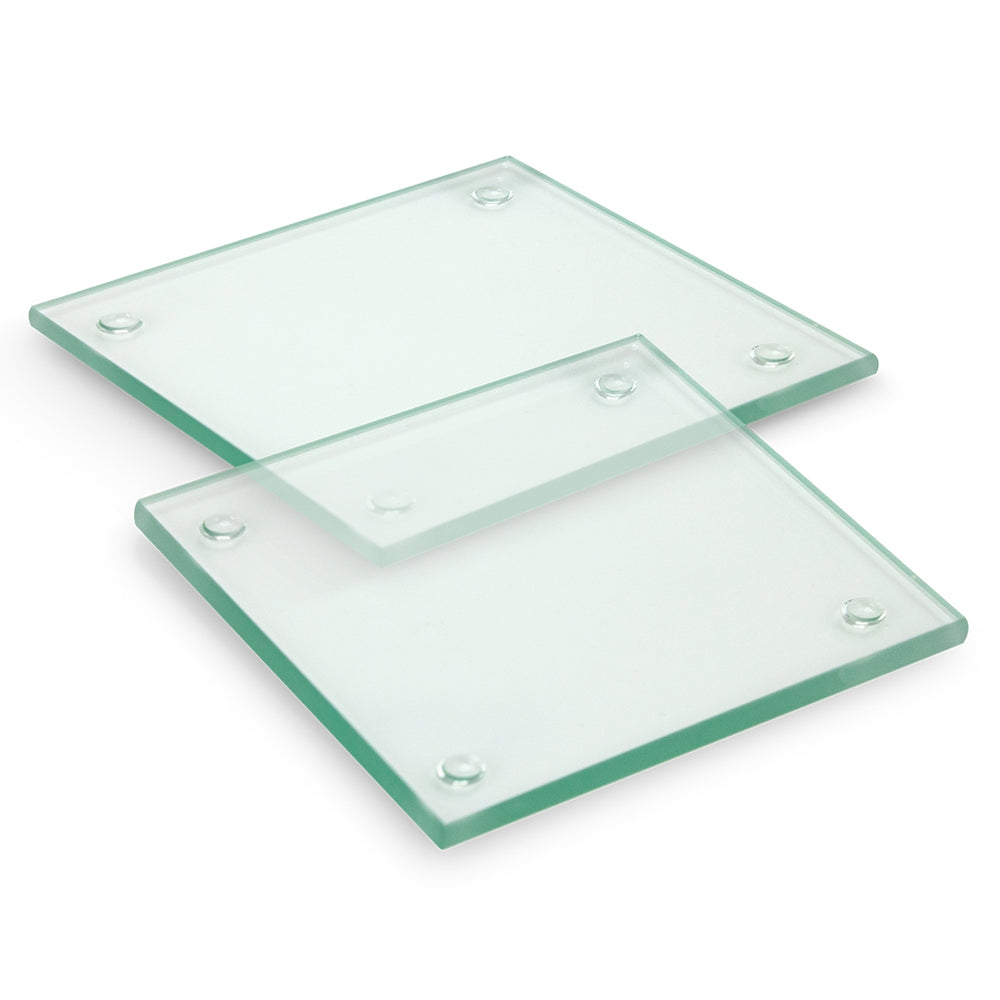 Venice Glass Coaster - Set of 2 - Square - Full Colour