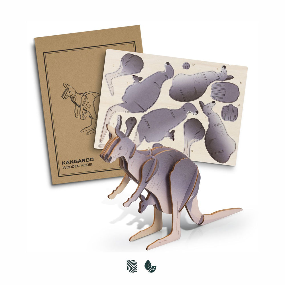 BRANDCRAFT Kangaroo Wooden Model