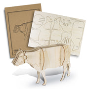 BRANDCRAFT Cow Wooden Model