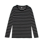 AS Colour Wo's Fine Stripe L/S Tee 4027