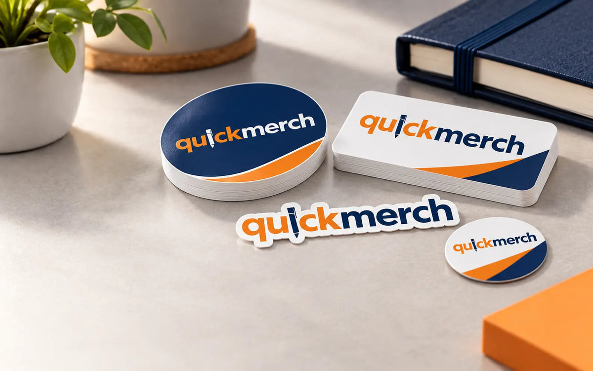 Detailed full colour QuickMerch digital print on promotional labels