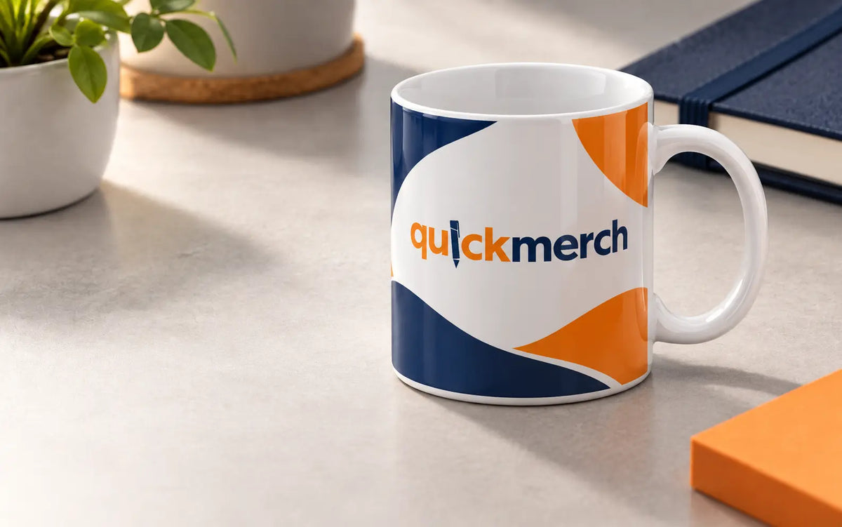 Full colour QuickMerch sublimation print on promotional merchandise