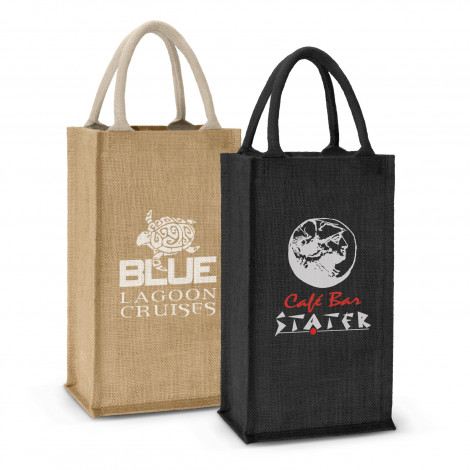 Donato Jute Double Wine Carrier - Image 2