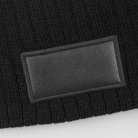 Nebraska Cable Knit Beanie with Patch - Image 7
