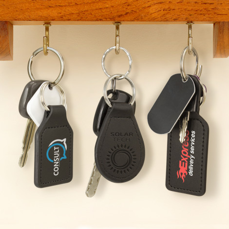 Prince Leather Key Ring - Rectangle - Image 4