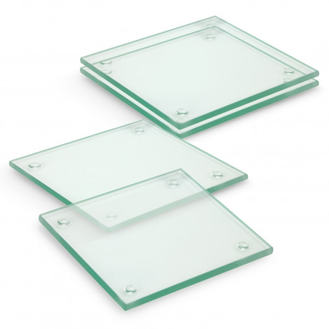 Venice Glass Coaster - Set of 4 - Square - Full Colour - Image 2