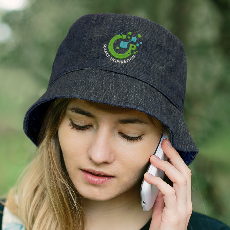 Beverley Denim Bucket Hat - Image 4