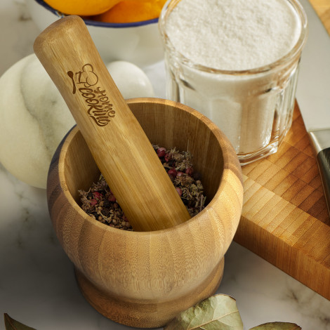 NATURA Bamboo Mortar and Pestle - Image 5