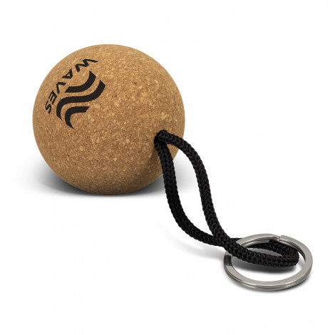Cork Floating Key Ring - Round - Image 2
