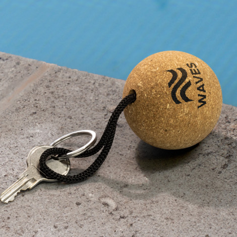 Cork Floating Key Ring - Round - Image 5
