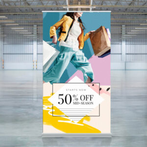 Luxury Pull Up Banner Wide