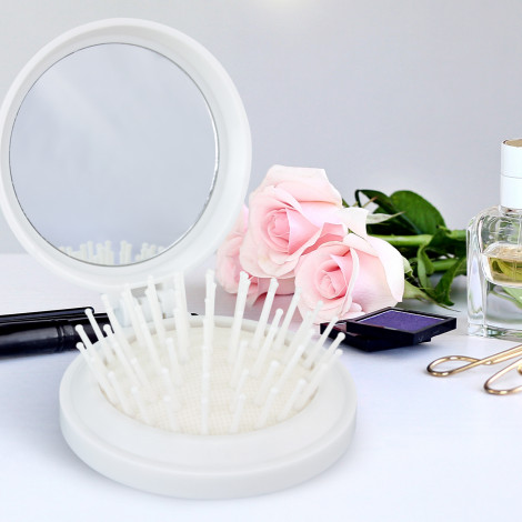 Compact Brush with Mirror - Image 3